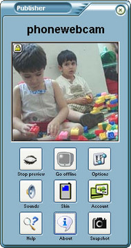 Phonewebcam Publisher screenshot